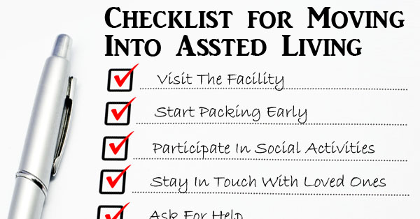Checklist For Moving Into Assisted Living