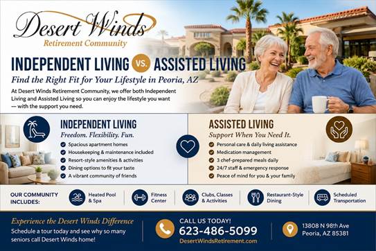 Independent Living vs Assisted Living in Peoria: Which Fits Your Needs?